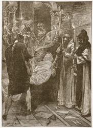 La Sepoltura del Re Ethelbert del Kent, illustrazione da 