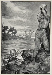 Thorbion sollevò la grande pietra, da 