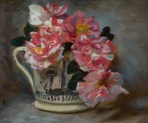 Rose Striate in una Tazza di Nave