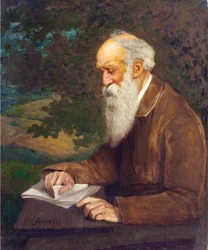 Ritratto del poeta Henry Wadsworth Longfellow