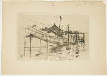 La vecchia casa del pedaggio a Bridgeport (Piccola lastra), 1888-1889