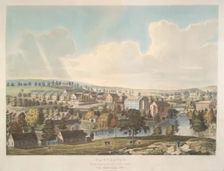 Matteawan. Villaggio industriale, vicino a Fishkill Landing, N. York