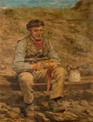 Operaio che mangia il pranzo, 1886-87