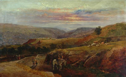 Valle di Burnley da Crofts Stone, 1870