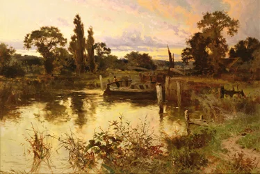 Il fiume al tramonto