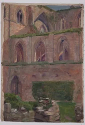 Chiesa abbaziale (olio su tela)