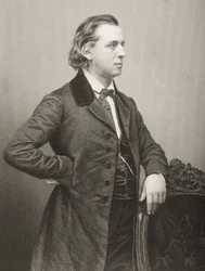 Henry Ward Beecher (1813-1887) inciso da D.J. Pound da una fotografia, da 