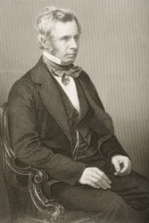 Peter John Locke King (1811-85) inciso da D.J. Pound da una fotografia, da 