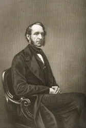 Robert Grosvenor (1801-93) inciso da D.J. Pound da una fotografia, da 