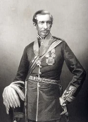 Sir Archdale Wilson (1803-74) inciso da D.J. Pound da una fotografia, da 