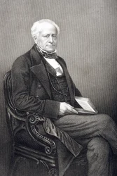 Sir Fitzroy Kelly (1796-1880) inciso da D.J. Pound da una fotografia, da 