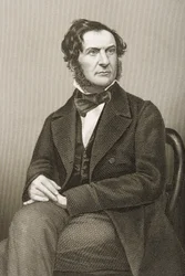 William Ewart Gladstone (1809-98) inciso da D.J. Pound da una fotografia, da 