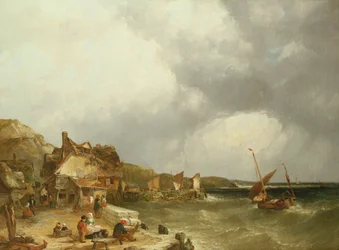 La costa a Etaples, 1853