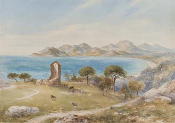 Vista delle montagne Esterelles da Cannes