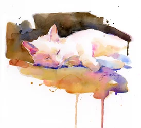 Palla di neve che dorme