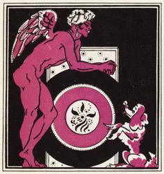Decorazione per La storia di Aladino e la lampada meravigliosa (litografia a colori)