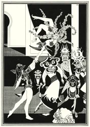Illustrazione per La storia di Aladino e la lampada meravigliosa (litografia)