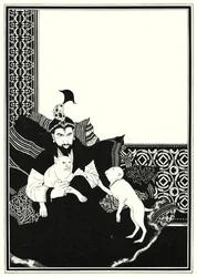 Illustrazione per La storia di Aladino e la lampada meravigliosa (litografia)