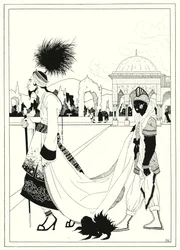 Illustrazione per La Storia di Aladino e la Lampada Meravigliosa (litografia)