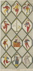 Finestra di vetro di Betley - Ballerini Morris: incisione, nd [1751-1790]