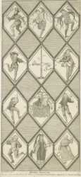 Finestra di Vetro di Betley - Ballerini Morris (incisione)