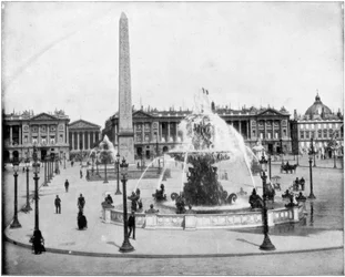 Place de la Concorde, Parigi, fine XIX secolo