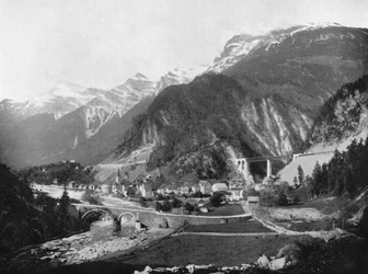 Passo e ponte del San Gottardo, Svizzera, 1893