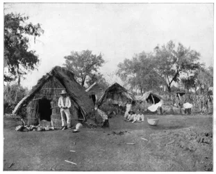 Capanne di Paglia, Salamanca, Messico, fine XIX secolo