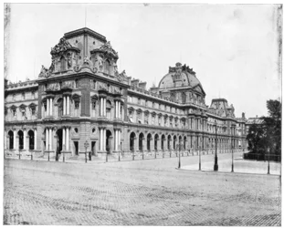 Il Louvre, Parigi, fine XIX secolo