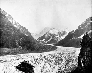 La Mer de Glace, Svizzera, 1893