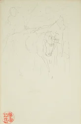 Achille e Xanto, dai folios di La Farge #849 e #860, uno di 42 disegni
