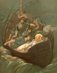 Gesù che dorme durante la tempesta