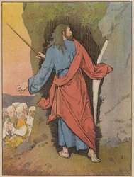 Mosè colpisce la roccia