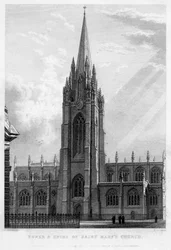 Torre e guglia della Chiesa di Santa Maria, Oxford