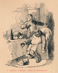 Un esempio spaventoso. Morte di Hardicanute, c1860