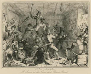 Una scena al Cock and Punch Bowl