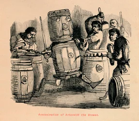 Assassinio di Artaveldt il birraio, ca. 1860
