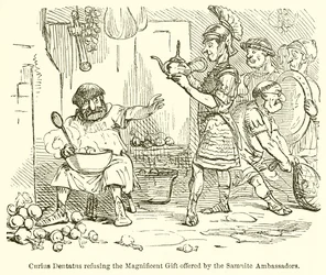 Curio Dentato Rifiuta il Magnifico Dono offerto dagli Ambasciatori Sanniti