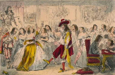 Festa serale - Tempo di Carlo II, 1850