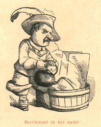 Il parlamento in acqua calda, 1897