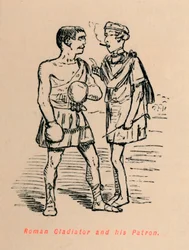 Gladiatore romano e il suo patrono, 1852