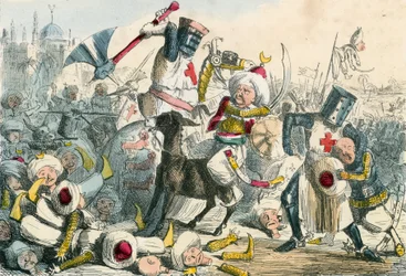 Terribile combattimento tra Riccardo Cuor di Leone e Saladino