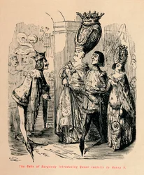 Il Duca di Borgogna introduce la Regina Isabella a Enrico V, c1860