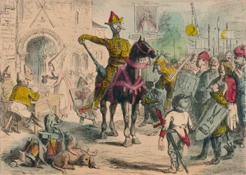 Guglielmo ispeziona i Volontari prima dell