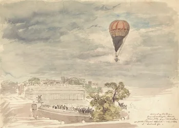 Ascesa del Pallone da Burlington House, Piccadilly, dalla Finestra di Mr. B. Palmer