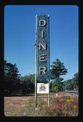 Insegna di una tavola calda, Shrewsbury, Massachusetts, USA