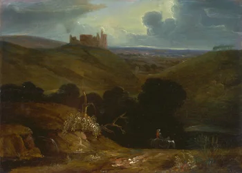 Paesaggio con castello