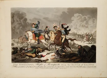La fuga di Bonaparte dalla battaglia di Krasnoi, 1814