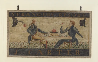 Insegna della locanda: J. Carter recto, probabilmente 1940