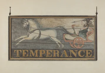 Insegna della taverna: Temperanza, c. 1940